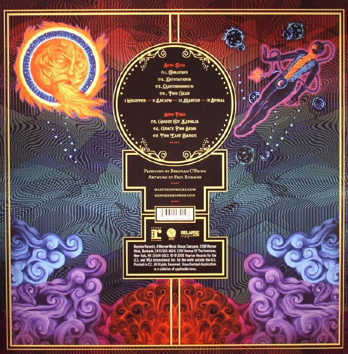 Обратная сторона обложки — MASTODON — Crack The Skye