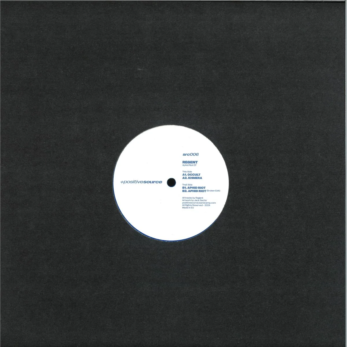 Back cover — Regent — Aphid Riot EP