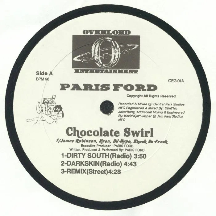Лицевая сторона обложки — Paris FORD — Chocolate Swirl