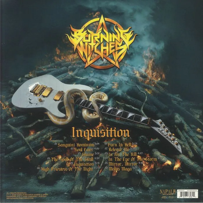 Back cover — BURNING WITCHES — Inquisition