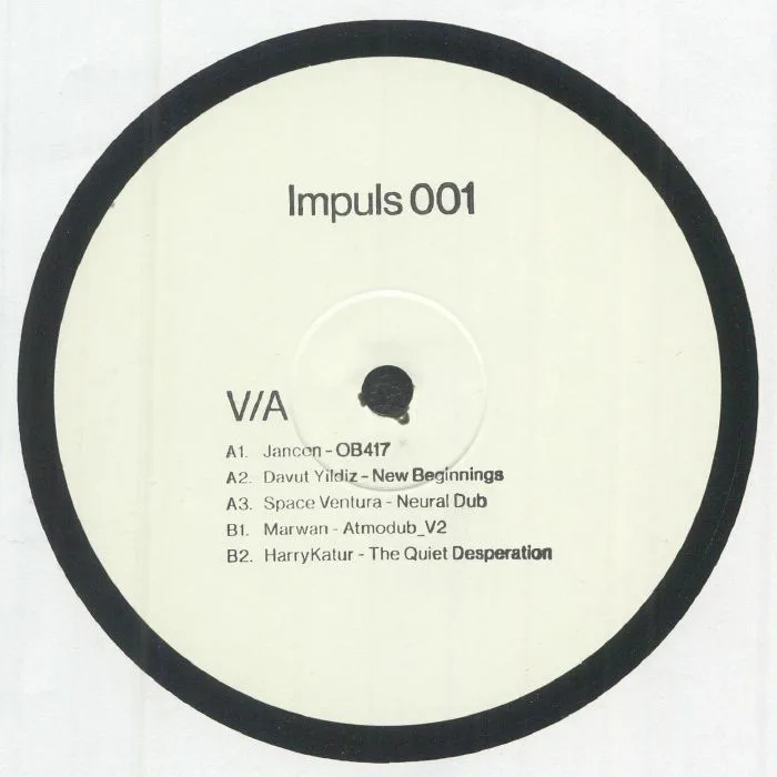 Back cover — JANCEN / DAVUT YILDIZ / SPACE VENTURA / MARWAN / HARRYKATUR — IMPULS 001