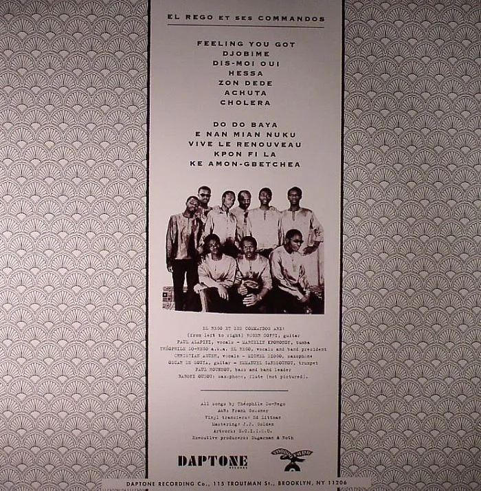 Back cover — EL REGO ET SES COMMANDOS — El Rego