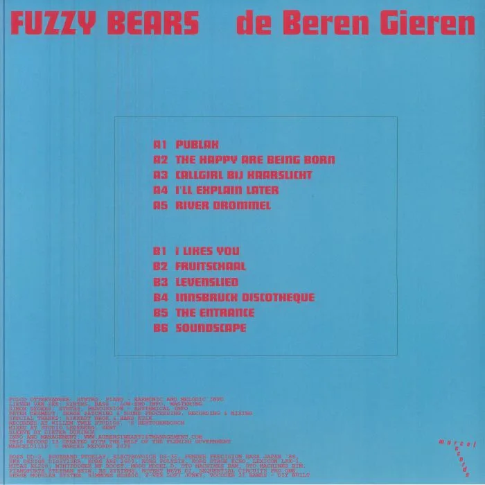 Обратная сторона обложки — DE BEREN GIEREN — Fuzzy Bears
