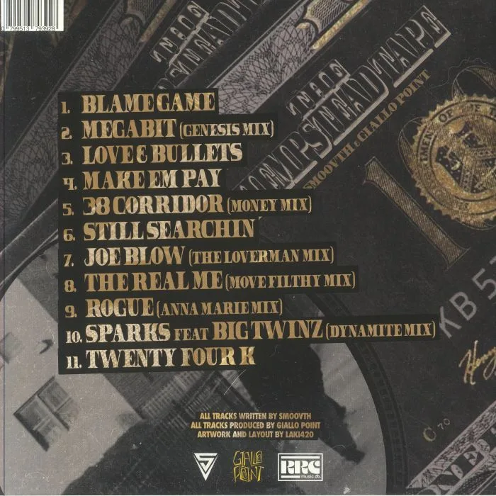 Back cover — SMOOVTH / GIALLO POINT — The Hempstead Tape