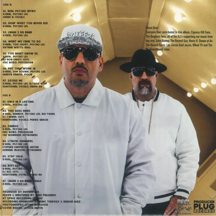 Back cover — B REAL / PSYCHO LES — Real Psycho (Deluxe Edition)