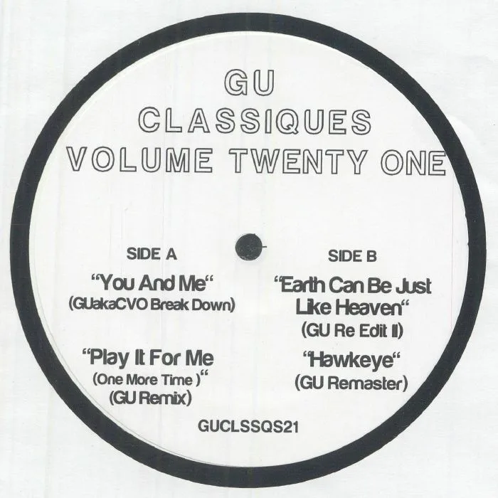 Лицевая сторона обложки — GU aka GLENN UNDERGROUND — Classiques Volume Twenty One