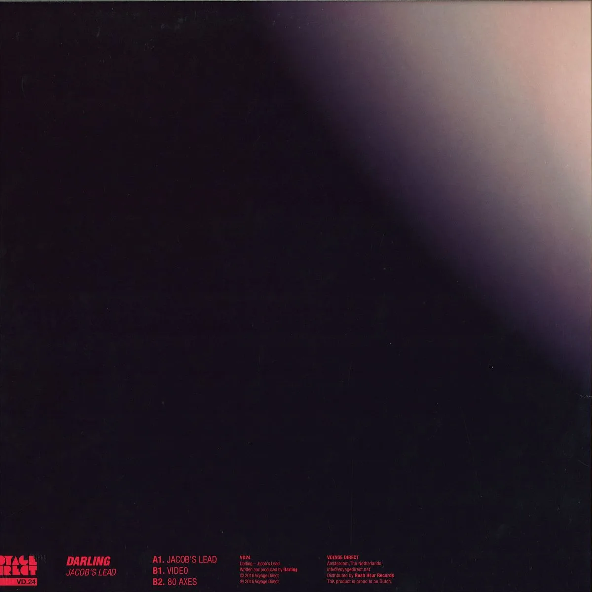 Back cover — Darling — Jacob's Lead