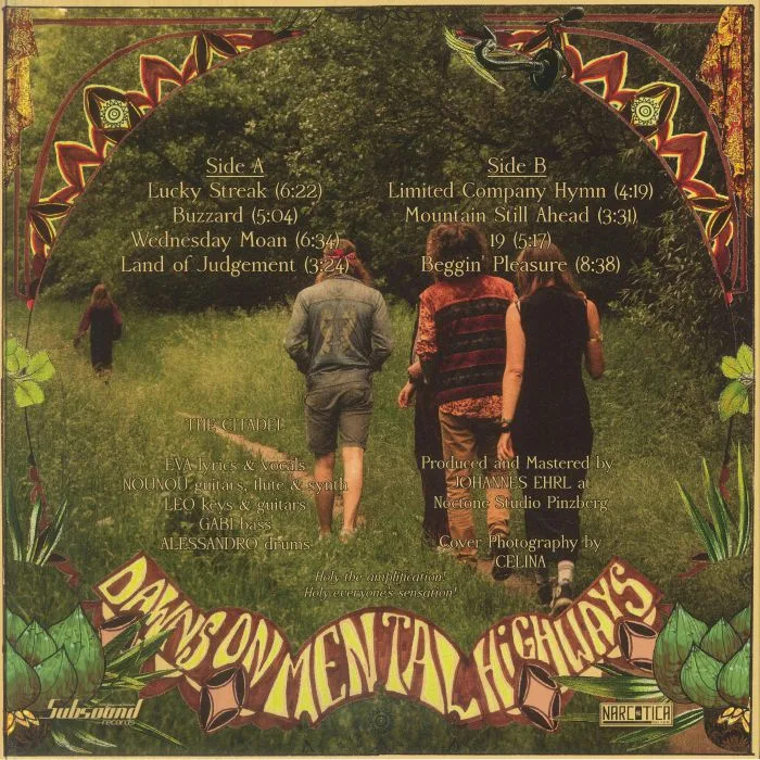 Back cover — The CITADEL — Dawns On Mental Highways