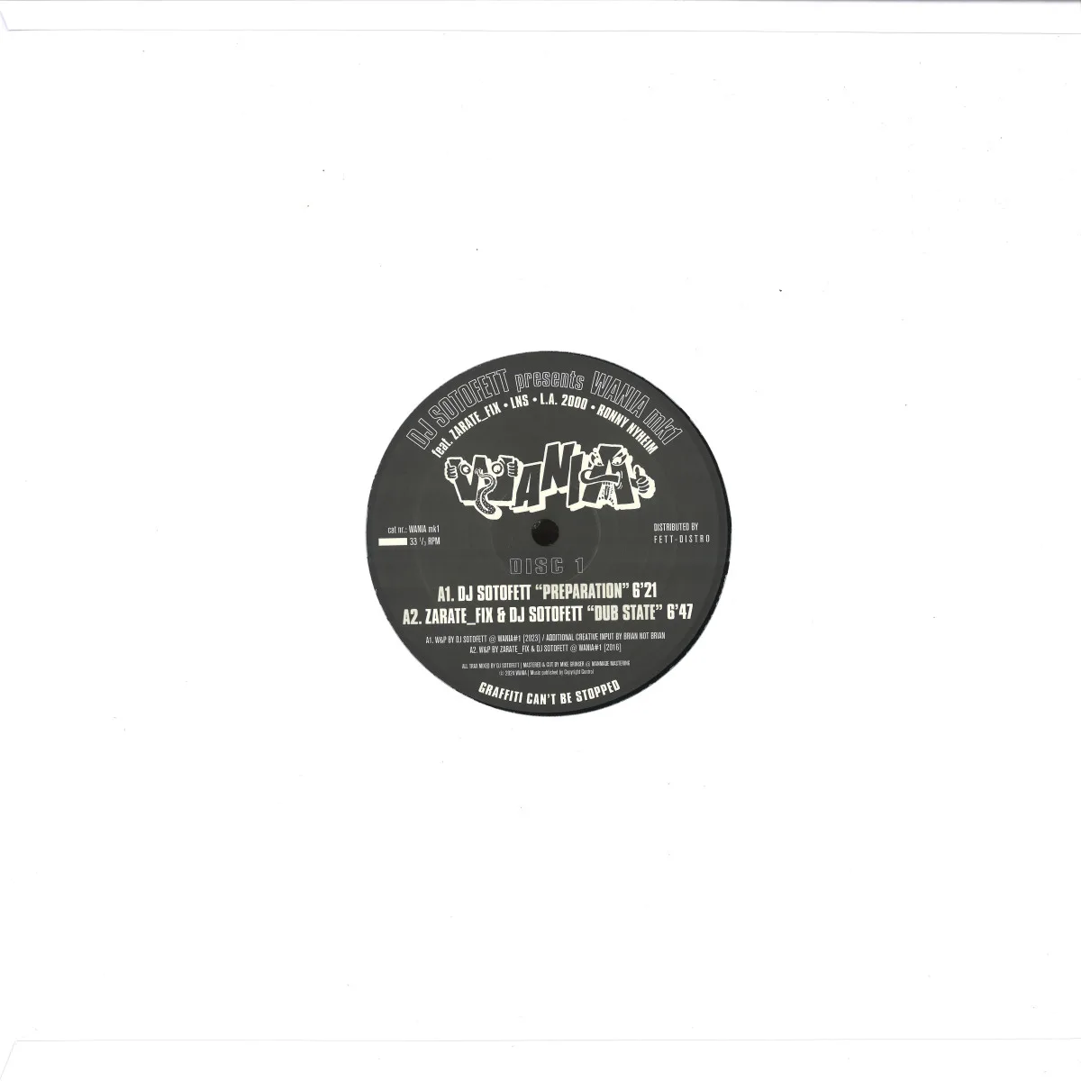 Back cover — Dj Sotofett — WANIA mk1 (2x12")