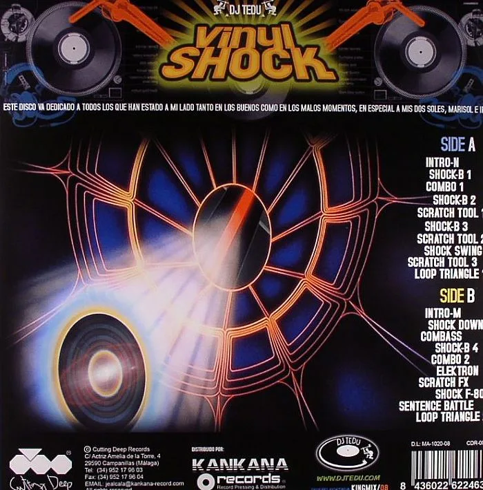 Обратная сторона обложки — DJ TEDU — Vinyl Shock