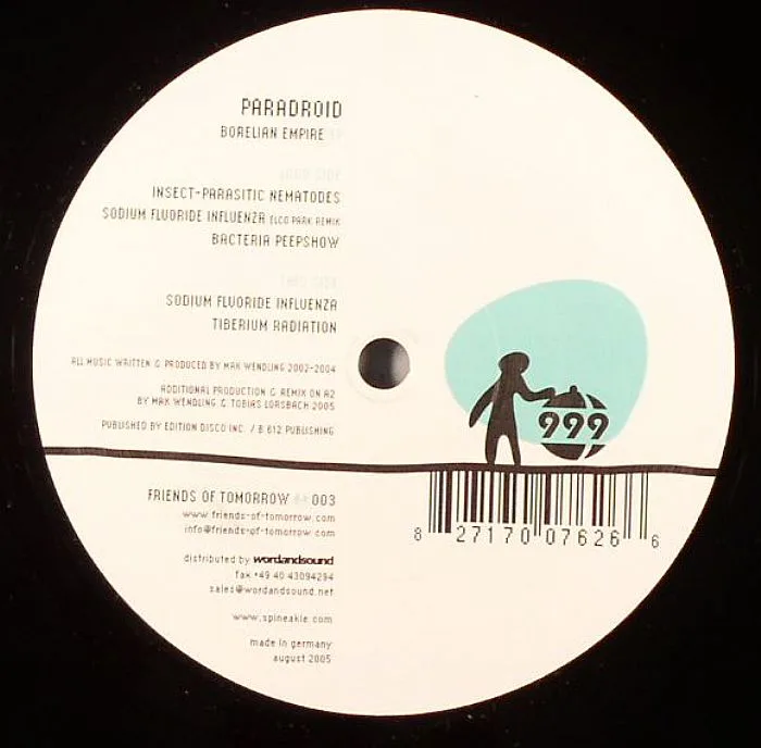 Front cover — PARADROID — Borelian Empire EP
