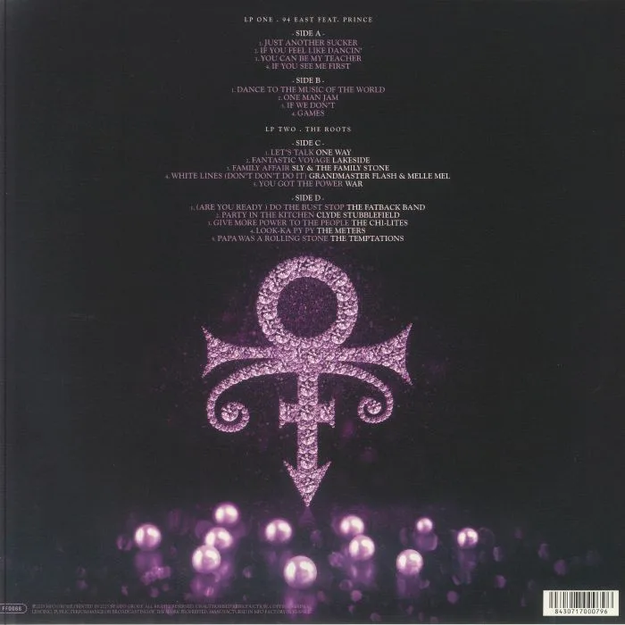 Обратная сторона обложки — PRINCE / VARIOUS — The Many Faces Of Prince