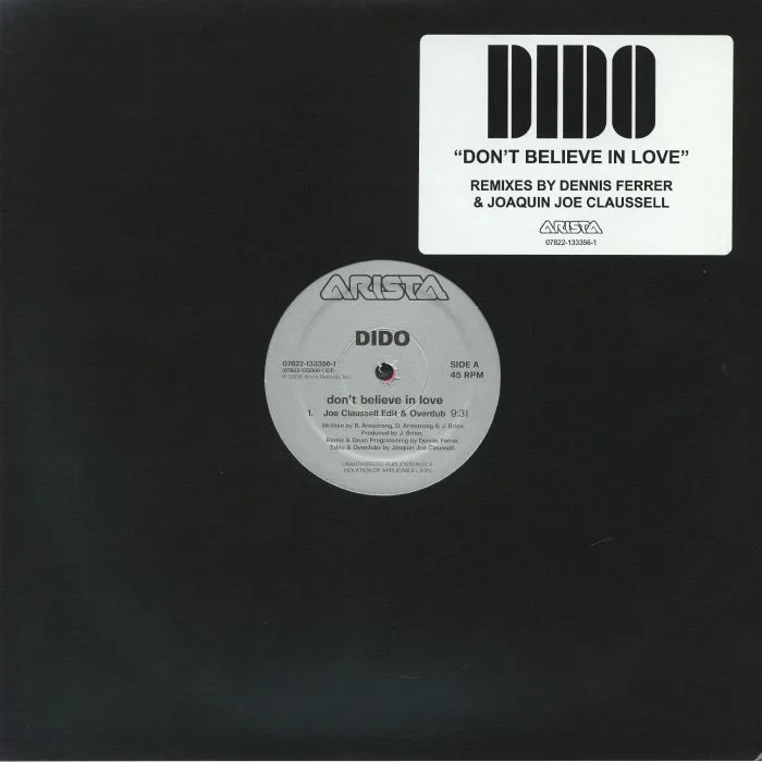DIDO — Don't Believe In Love