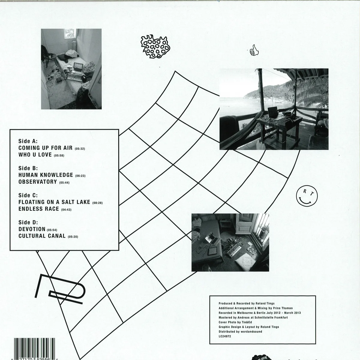 Back cover — Roland Tings — Roland Tings - The Album 2X12"