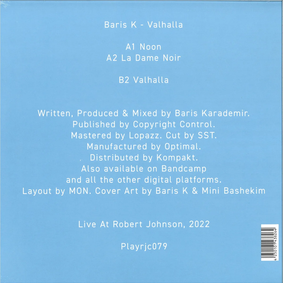 Back cover — Baris K — Valhalla