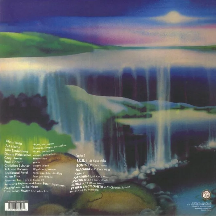 Back cover — NIAGARA — SUB (reissue)