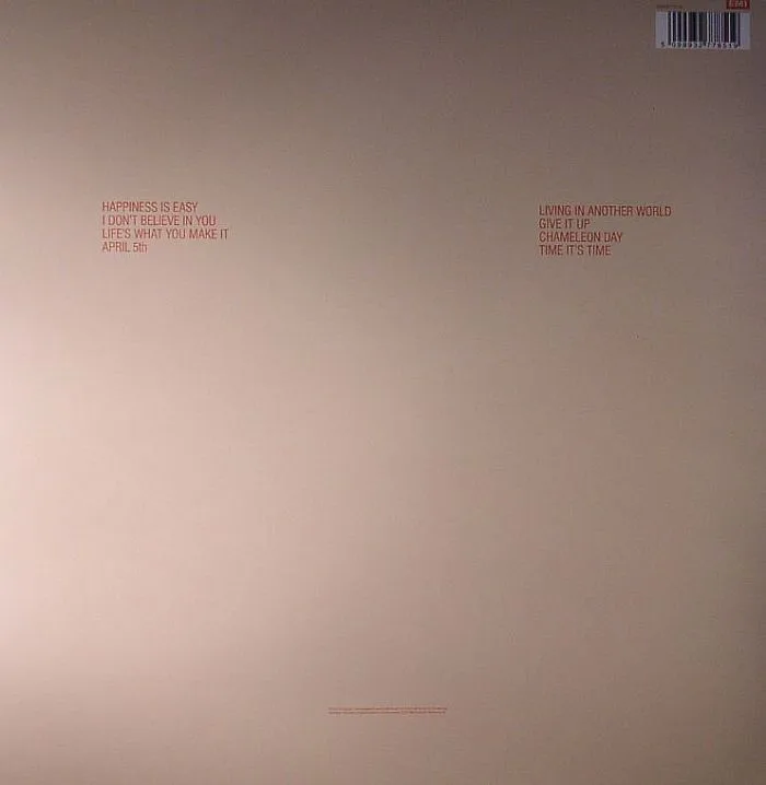 Back cover — TALK TALK — The Colour Of Spring