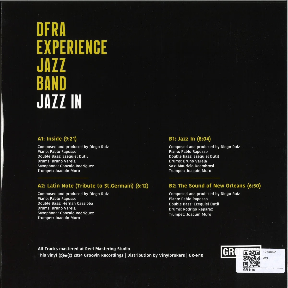 Обратная сторона обложки — Dfra Experience Jazz Band — Jazz In