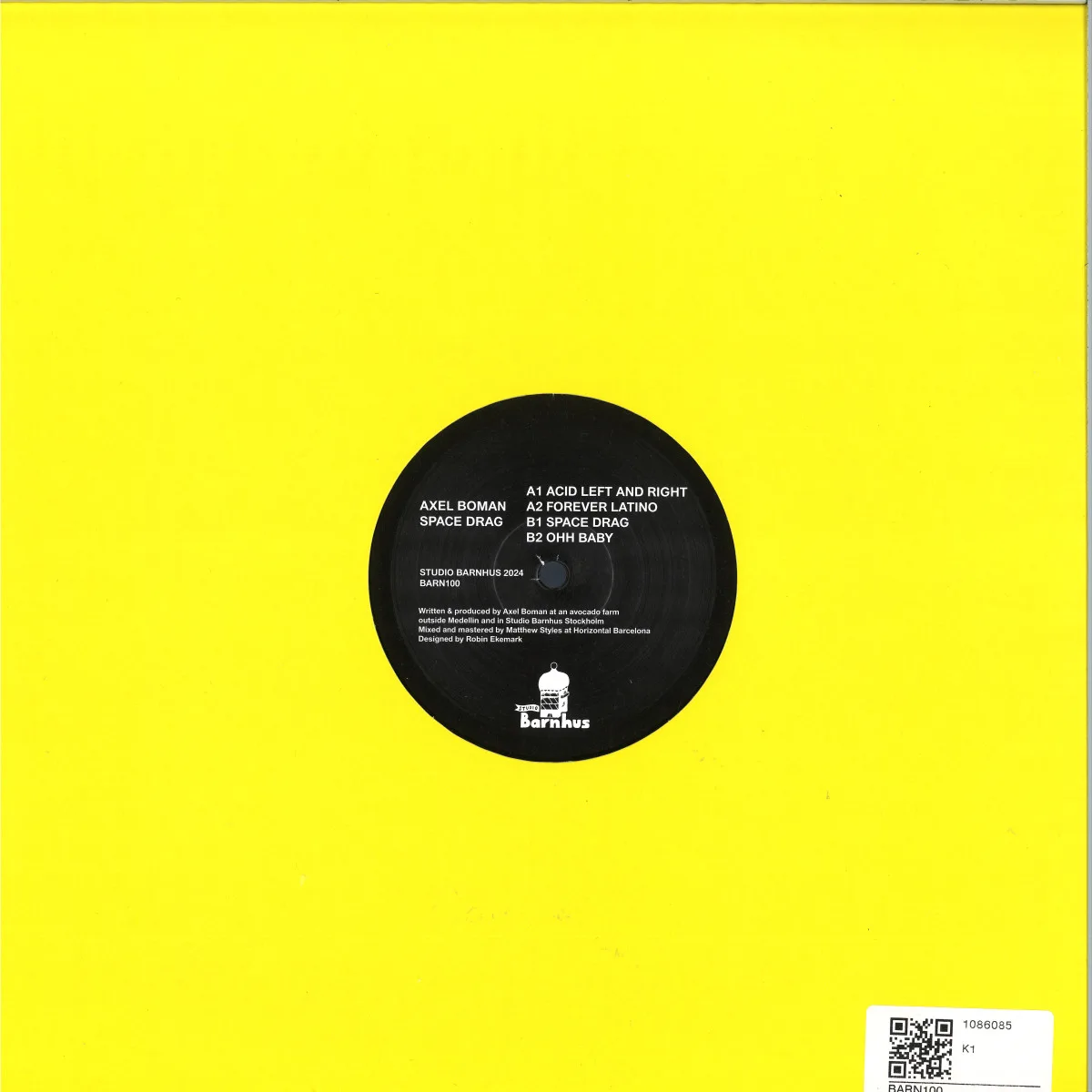 Back cover — Axel Boman — Space Drag