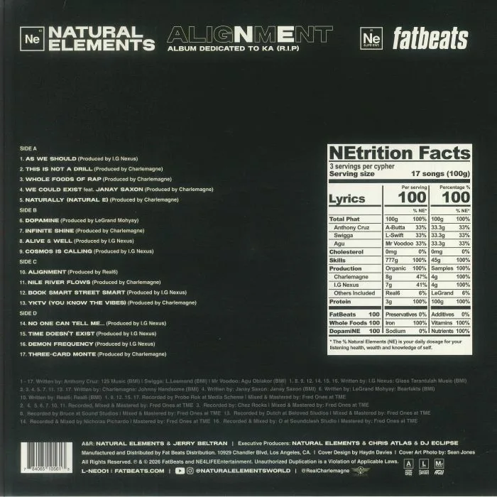 Back cover — NATURAL ELEMENTS — Alignment (B-STOCK)