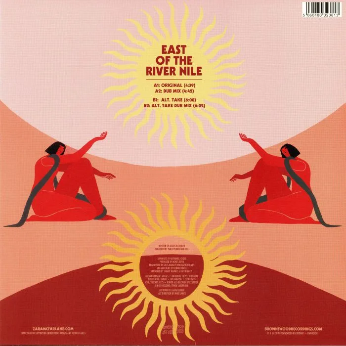 Обратная сторона обложки — Zara McFARLANE with DENNIS BOVELL — East Of The River Nile