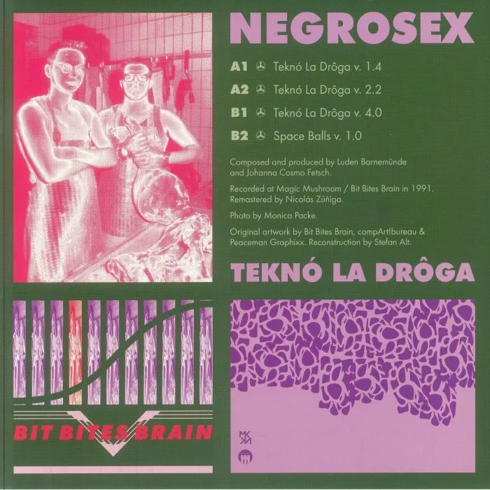 Back cover — NEGROSEX — Tekno La Droga (reissue)