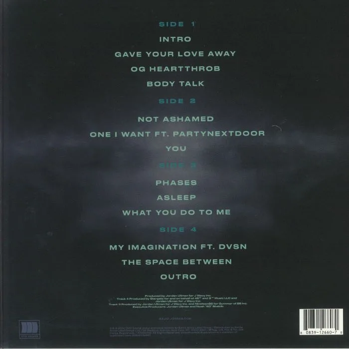 Back cover — MAJID JORDAN — The Space Between