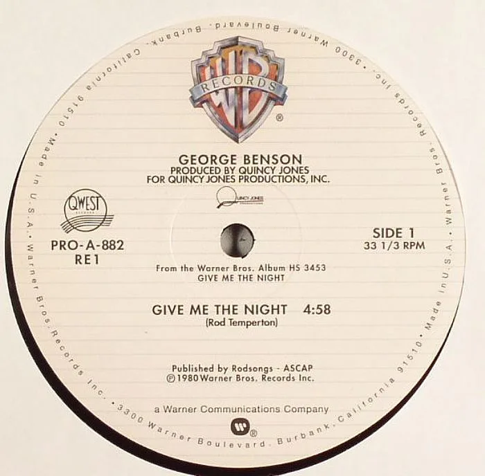 Лицевая сторона обложки — George BENSON / RUFUS / CHAKA KHAN — Give Me The Night