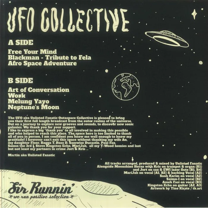 Обратная сторона обложки — UFO Collective — Out From Outaspace