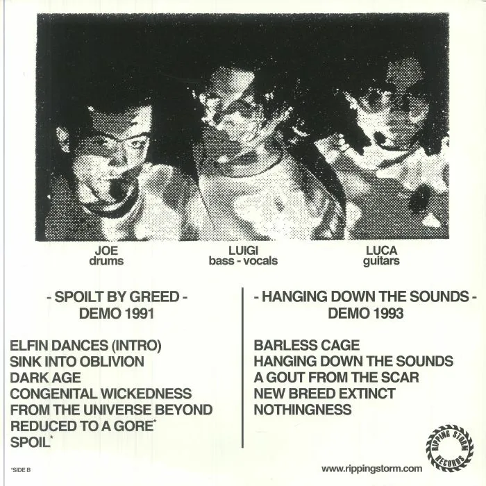 Обратная сторона обложки — GORY BLISTER — Spoils 1991-1993