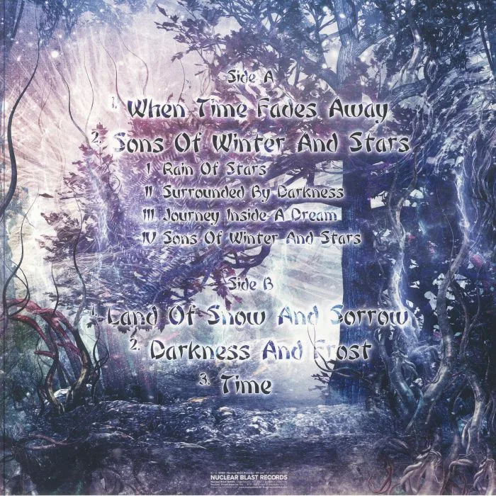 Back cover — WINTERSUN — Time I (reissue)