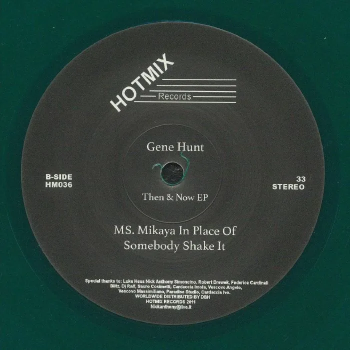Back cover — Gene HUNT — Then & Now EP (reissue)