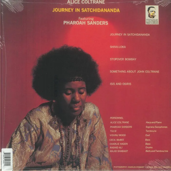 Обратная сторона обложки — Alice COLTRANE feat PHAROAH SANDERS — Journey In Satchidananda (reissue)