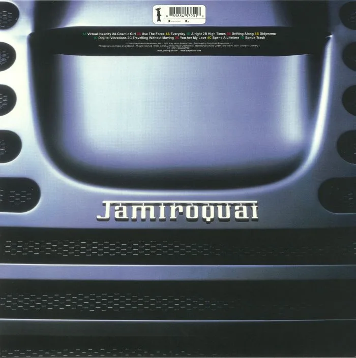 Back cover — JAMIROQUAI — Travelling Without Moving (reissue)