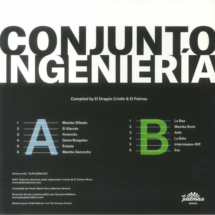 Обратная сторона обложки — CONJUNTO INGENIERIA — Conjunto Ingenieria