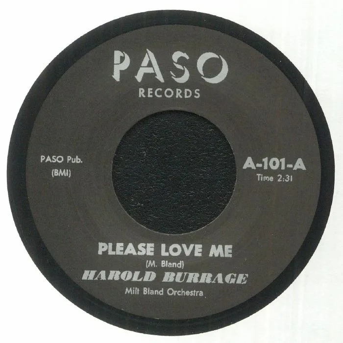 Harold BURRAGE — Please Love Me