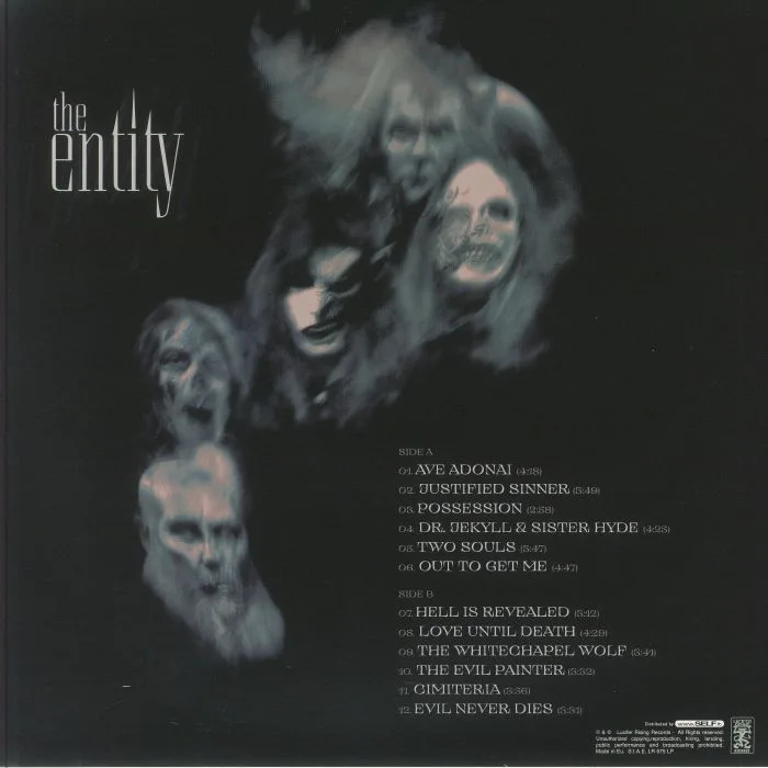Back cover — DEATH SS — The Entity