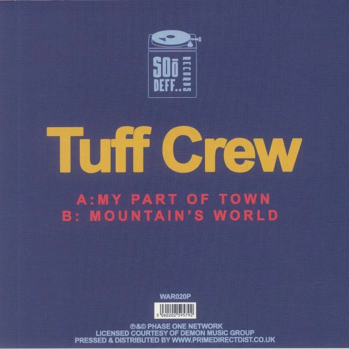 Back cover — TUFF CREW — My Part Of Town (Record Store Day RSD 2022)