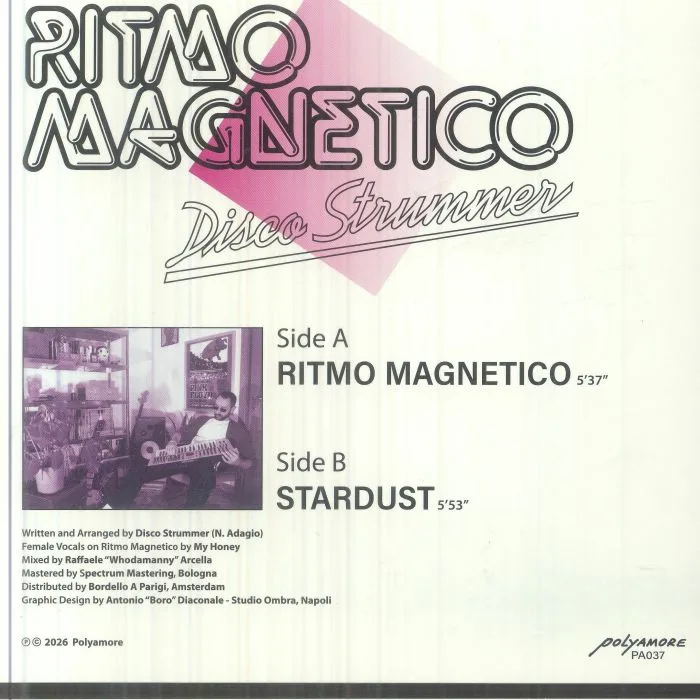 Back cover — DISCO STRUMMER — RITMO MAGNETICO (7")