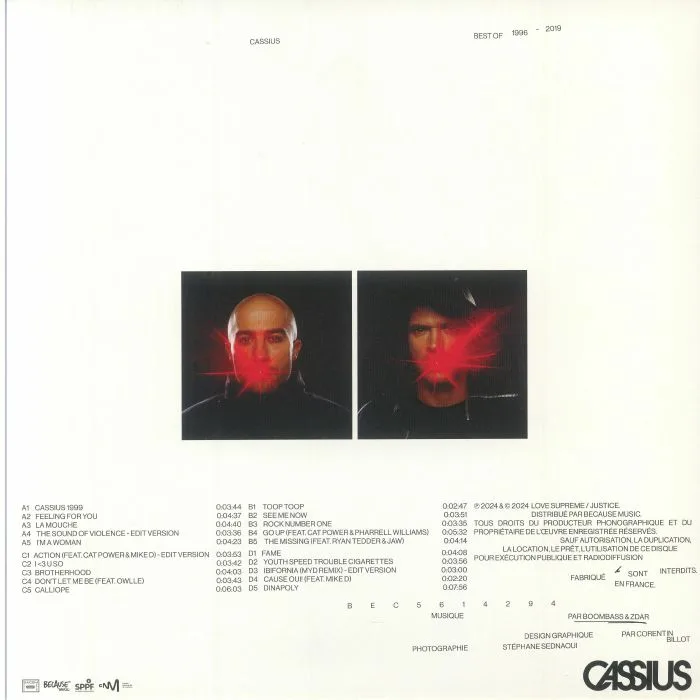 Обратная сторона обложки — CASSIUS — Best Of 1996-2019