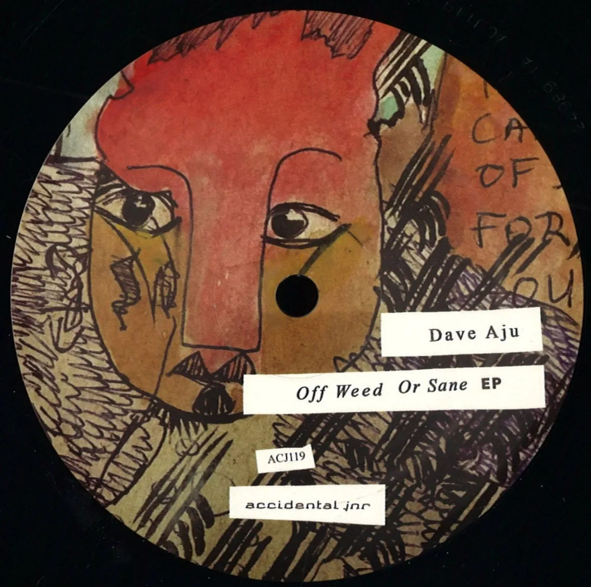 Front cover — Dave Aju — Off Weed Or Sane EP