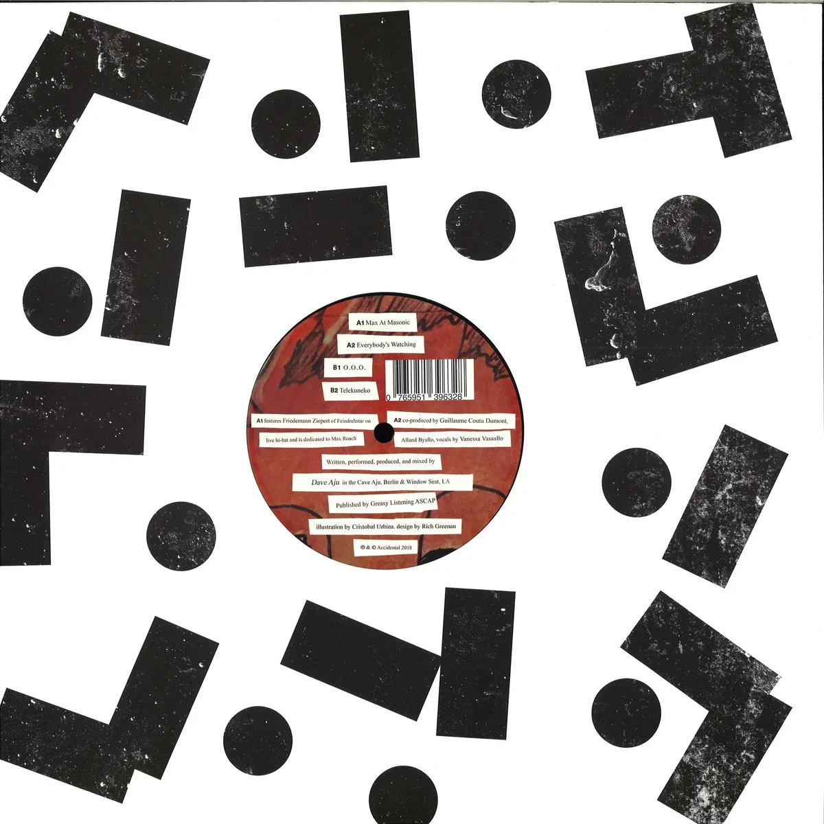 Back cover — Dave Aju — Off Weed Or Sane EP