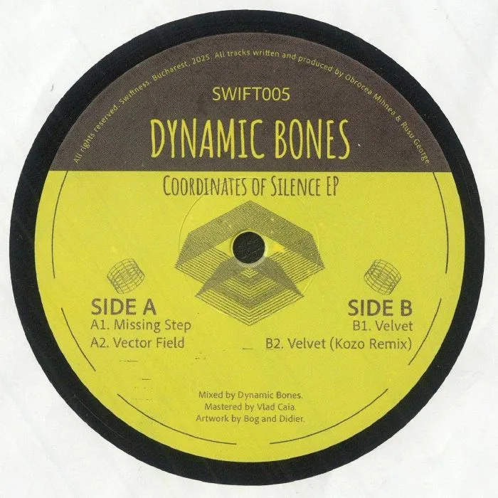 Лицевая сторона обложки — DYNAMIC BONES — Coordinates Of Silence EP