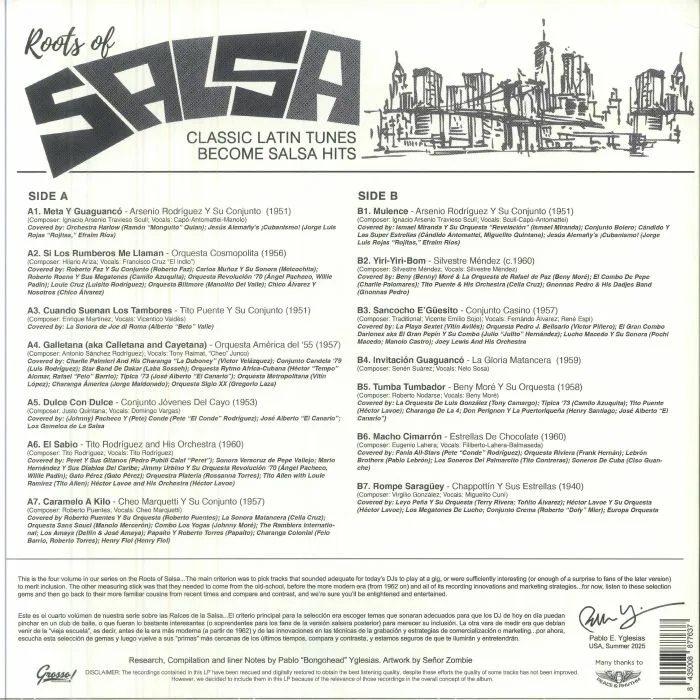 Back cover — VARIOUS — Roots Of Salsa Vol 4: Classic Latin Tunes Became Salsa Hits
