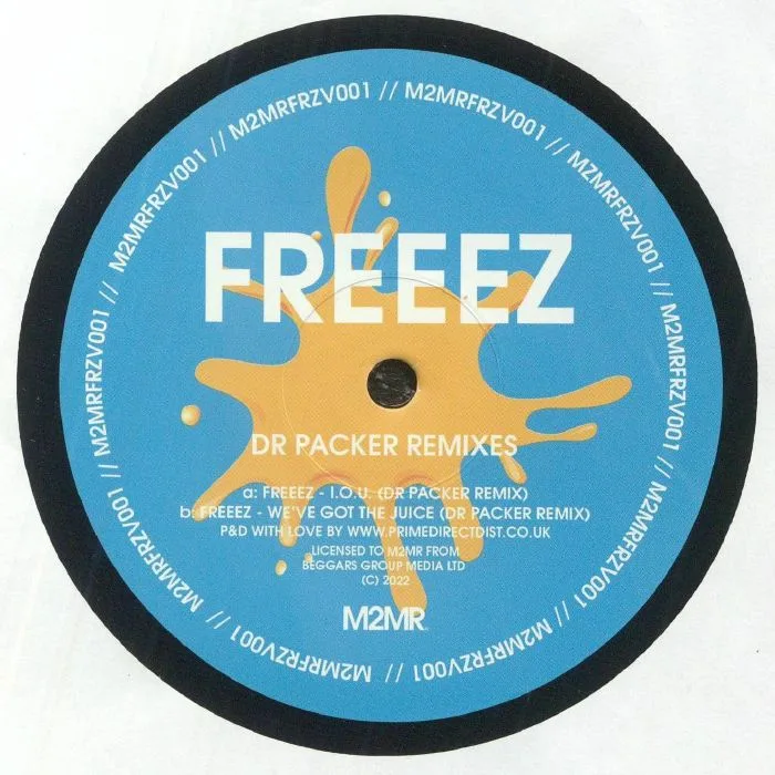 Обратная сторона обложки — FREEEZ — IOU: Dr Packer Remixes