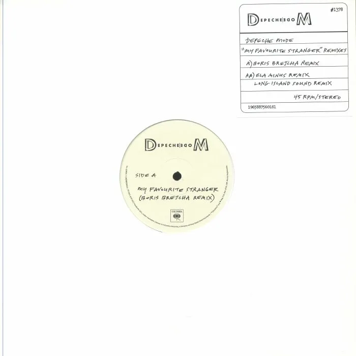 Лицевая сторона обложки — DEPECHE MODE — My Favourite Stranger (remixes)