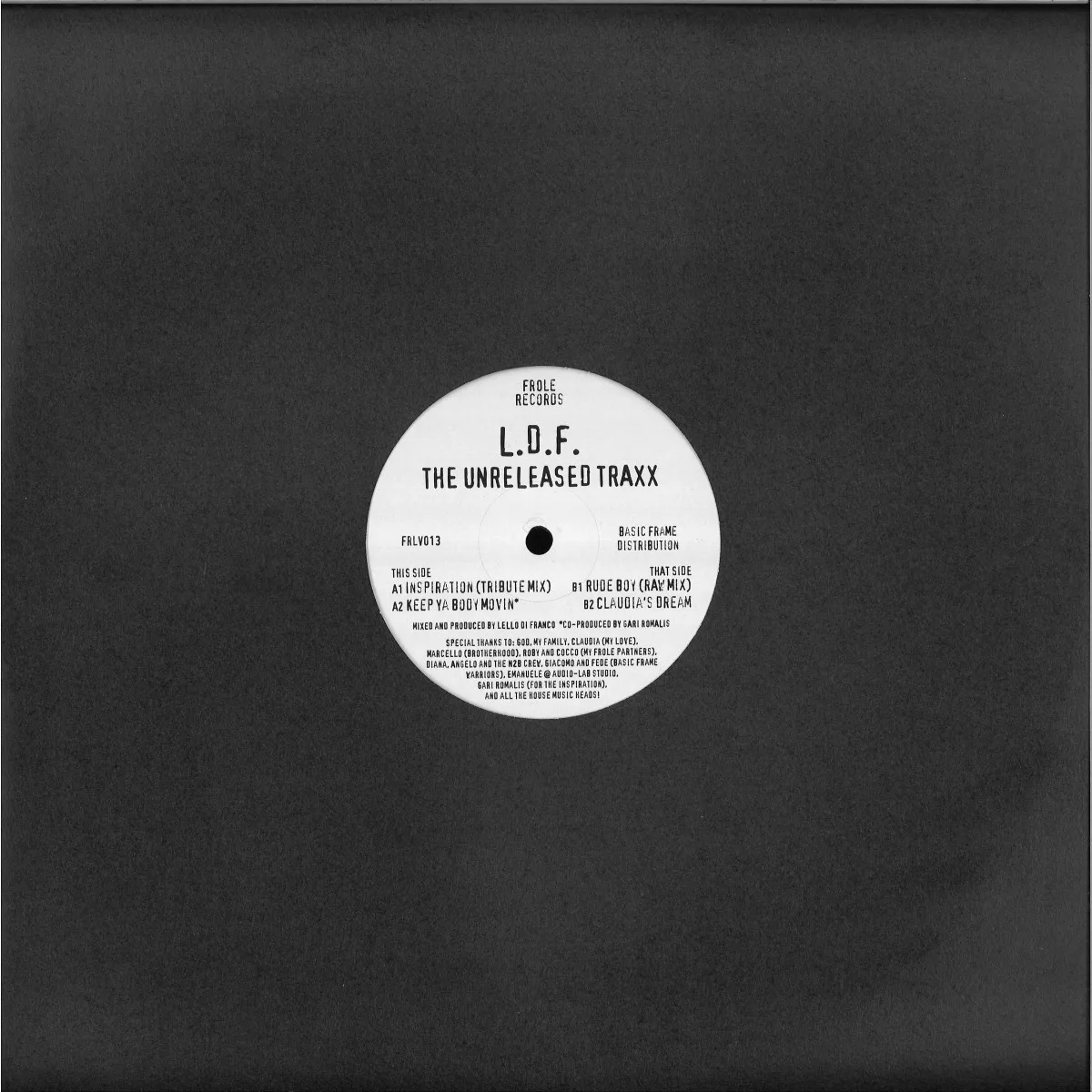Back cover — L.d.f. — The Unreleased Traxx