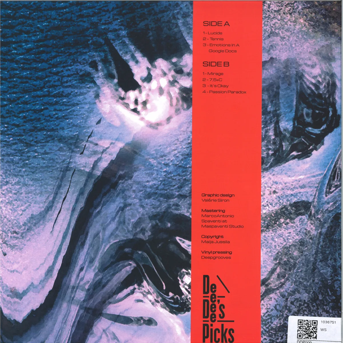 Back cover — Owelle — IT'S OKAY LP