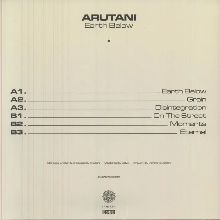 Обратная сторона обложки — Arutani — Earth Below