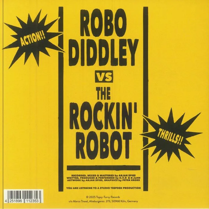 Back cover — LES ROBOTS — Les Robots Present: Robo Diddley vs The Rockin' Robot